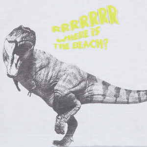 Débardeur en maille avec dinosaure printé 