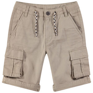 Junior - Bermuda en coton fantaisie à poches esprit cargo 