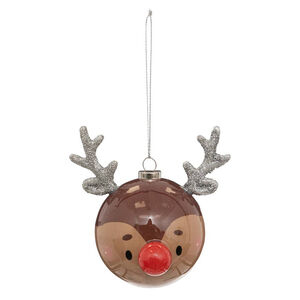 Boule de Noël 6,5cm Renne 