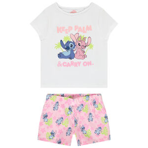 Set pyjama court 2 pièces Stitch & Angel Disney fille 