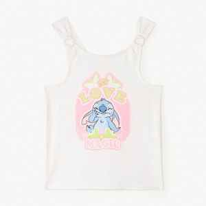 Débardeur print Stitch Disney à paillettes fille 