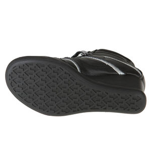 Baskets à talon compensé à lacets et scratch 