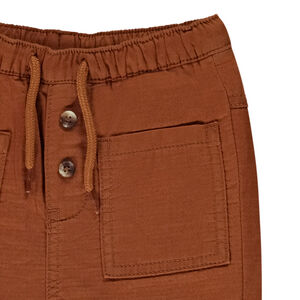Pantalon droit en toile gaufrée pour bébé garçon 