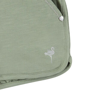 Short en jersey uni avec motif en foil argenté 