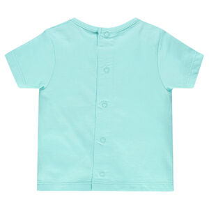 Tee-shirt manches courtes avec motif ours sur le devant 