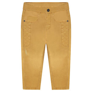 Pantalon surteint avec découpes à croisillons 