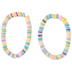 Lot de 2 bracelets en perles multicolores fille 