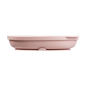 Assiettes avec ventouse et couvercle en silicone Blush 