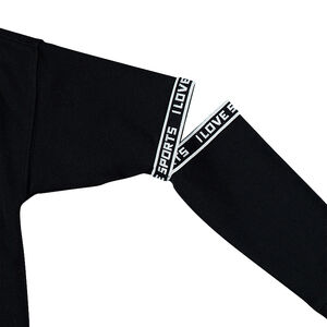 Junior - Sweat en molleton avec manches ajourées et print doré 