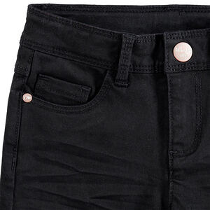 Pantalon en twill surteint effet crinkle  