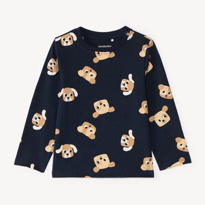T-shirt manches longues bébé garçon imprimé animaux 