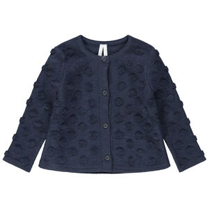 Gilet en tricot à pois reliéfés 