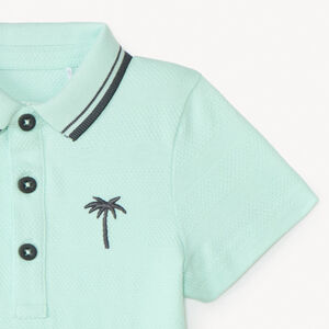 Polo manches courtes broderie fantaisie pour bébé garçon 