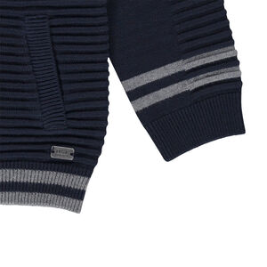 Gilet en tricot fantaisie zippé 