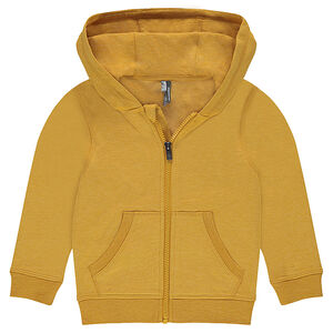 Gilet en molleton zippé à capuche  