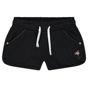Short en jersey avec flamant rose printé 