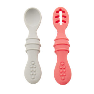 Set de 2 cuillères d'apprentissage Yummix - Rose 