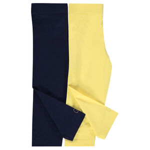 Lot de 2 leggings unis avec logo printé 