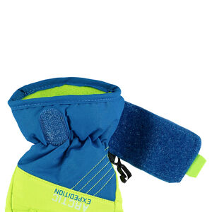 Gants de ski imperméables bicolores doublés micropolaire 