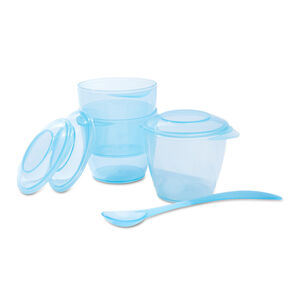 Set de repas fluo - Bleu 