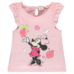 Tee-shirt manches courtes print Disney Minnie 