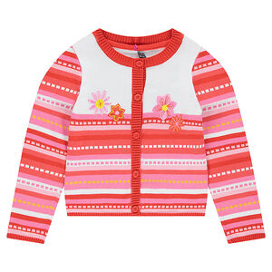 Gilet en tricot avec motif jaquard all-over 