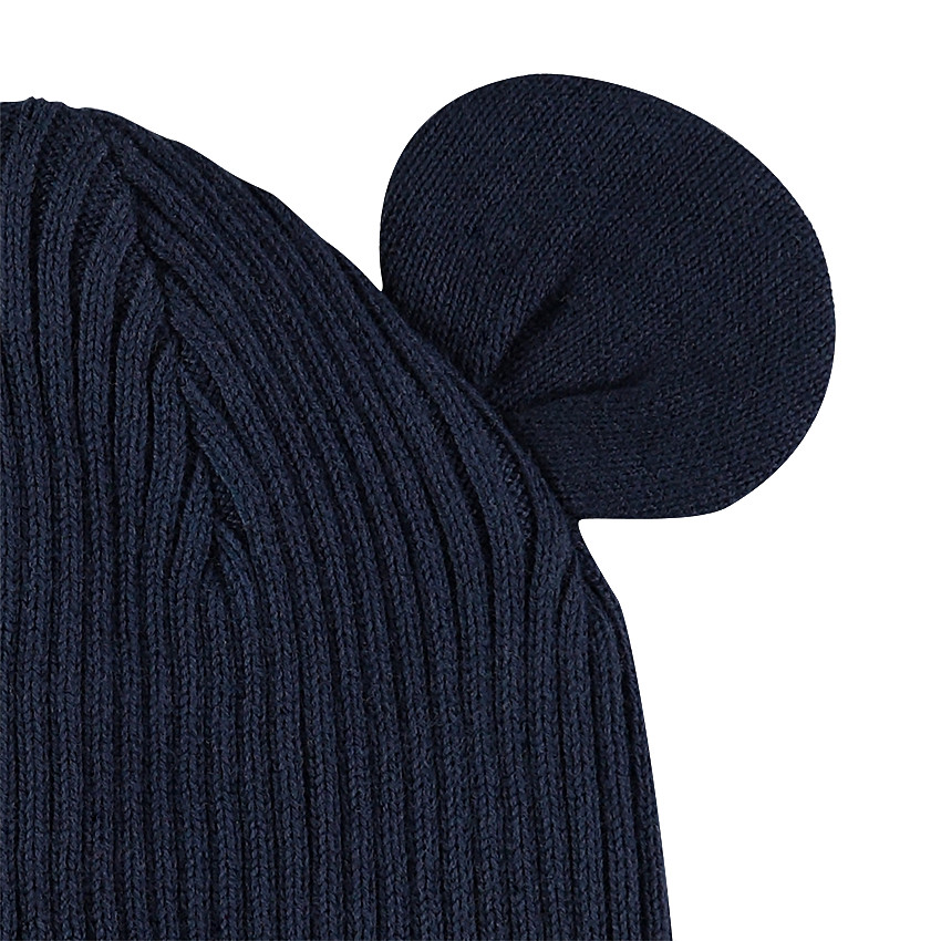 Bonnet en tricot côtelé avec oreilles en relief Disney Mickey 