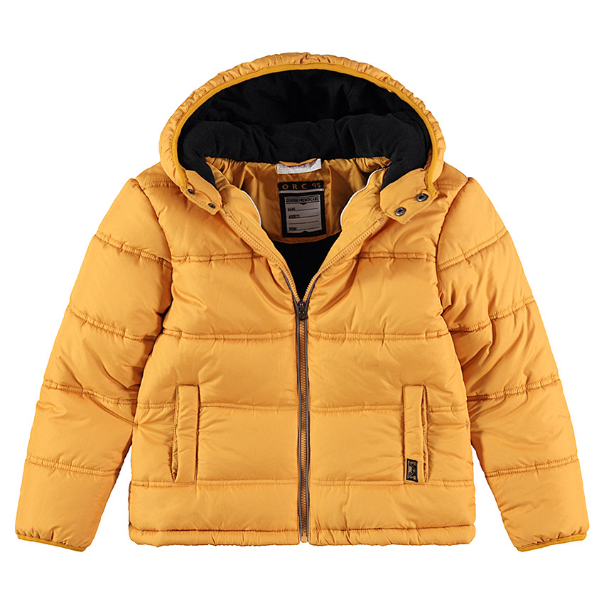 Junior - Doudoune matelassée à capuche avec doublure en micropolaire 