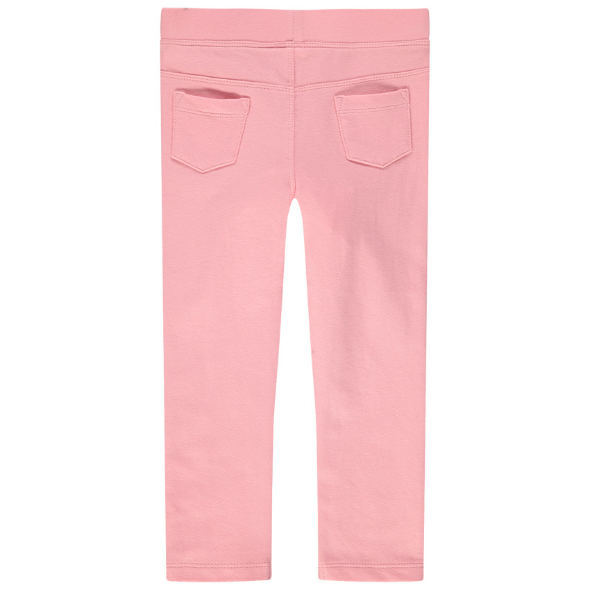 Jegging rose uni avec chat en sherpa 
