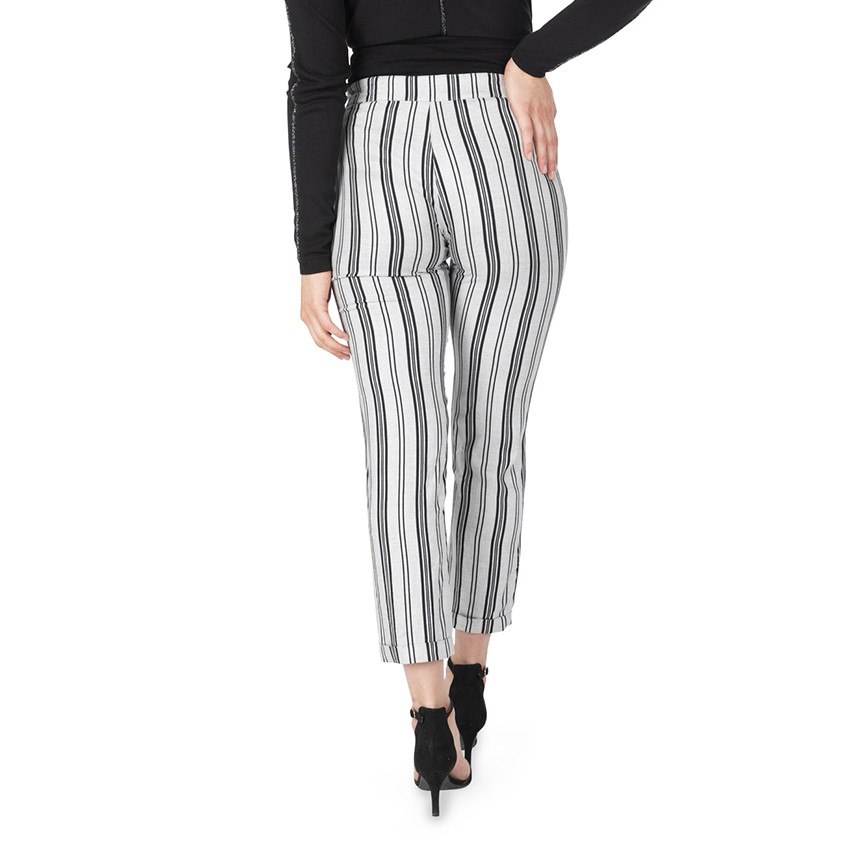 Pantalon de grossesse 7/8ème à rayures verticales 