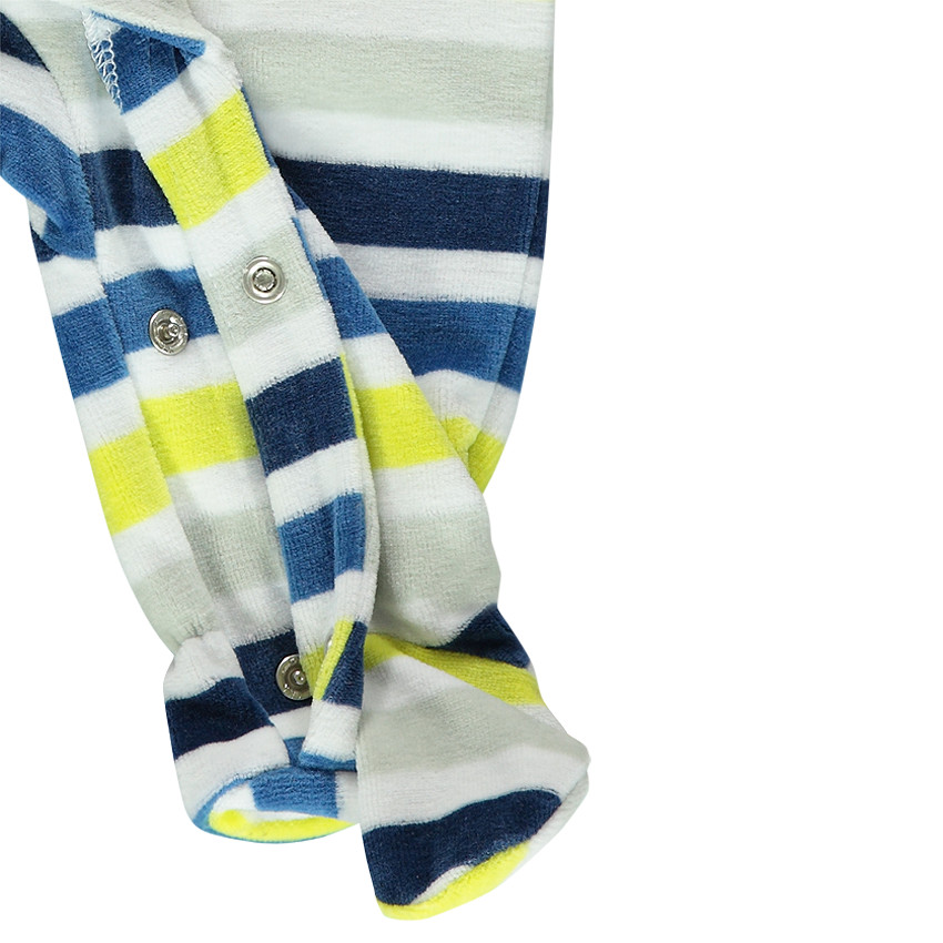 Dors-bien en velours rayé Disney print serti Mickey 