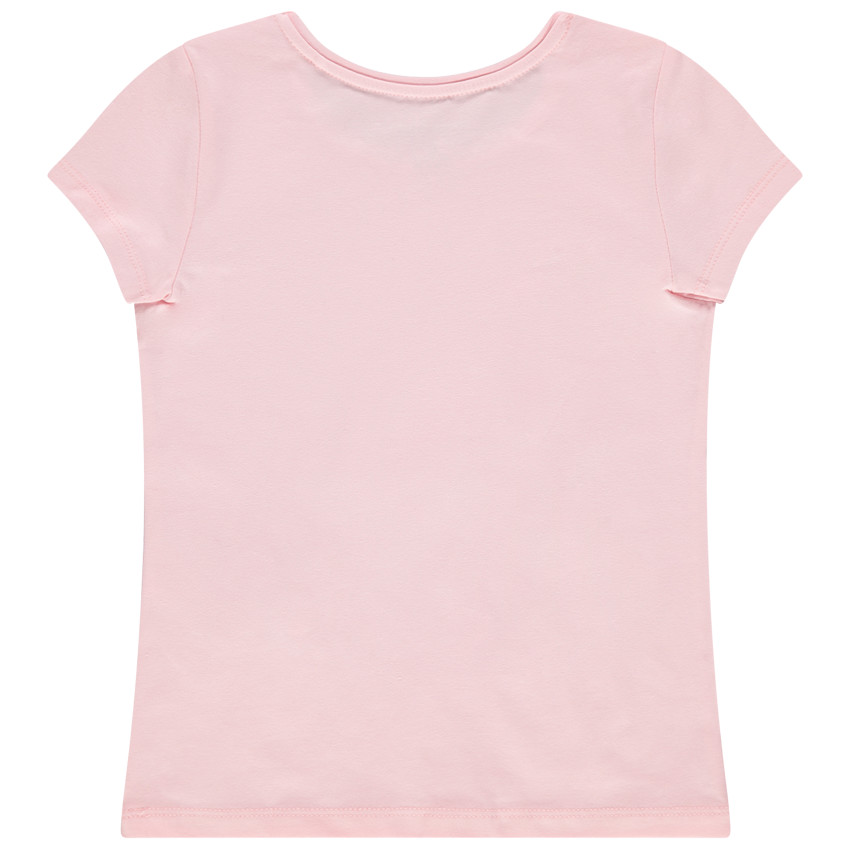 T-shirt manches courtes à motif printé et détail en relief 