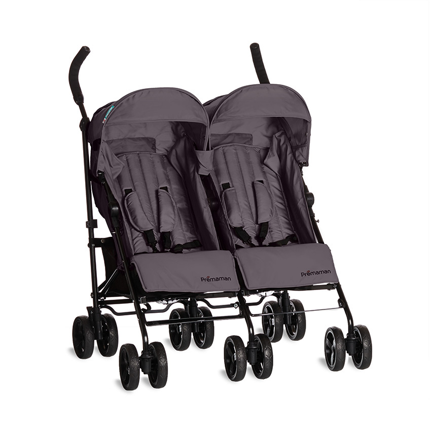 Poussette Twin - Gris anthracite 
