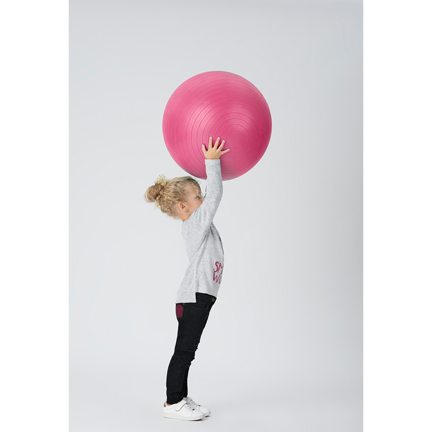 Tee-shirt manches longues chiné avec print Smiley iridescent 