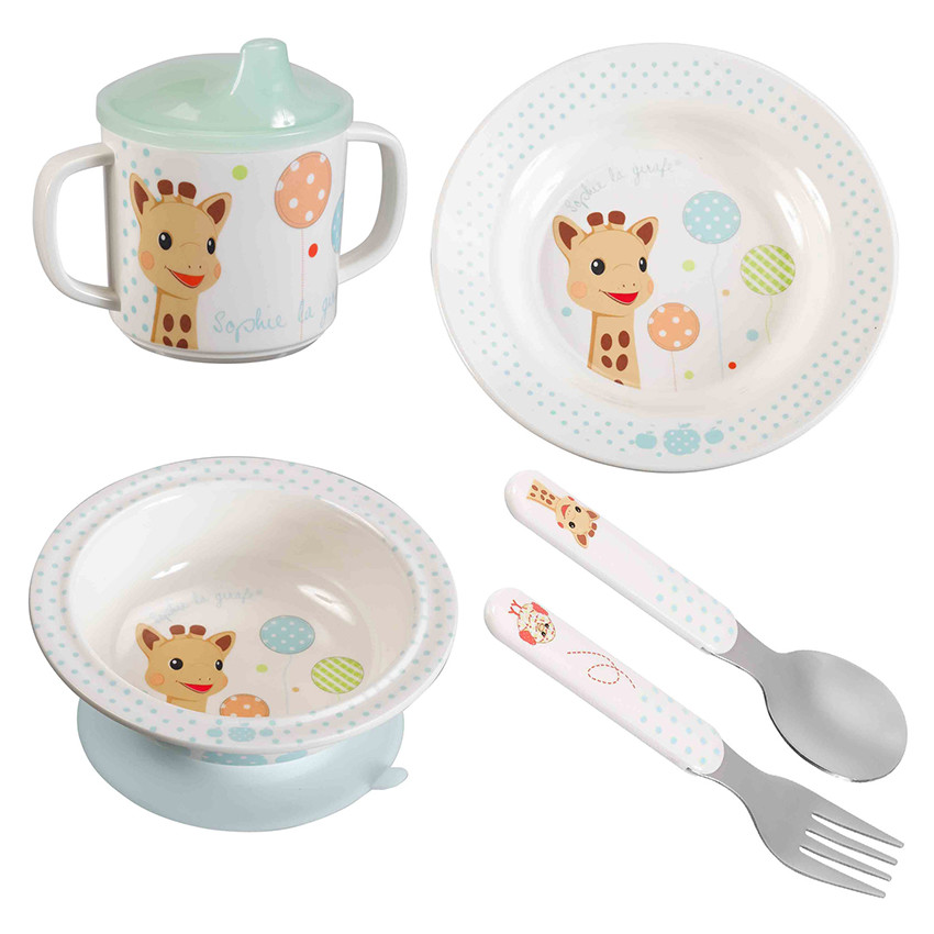 Coffret repas 5 pièces Sophie la girafe - Ballons 