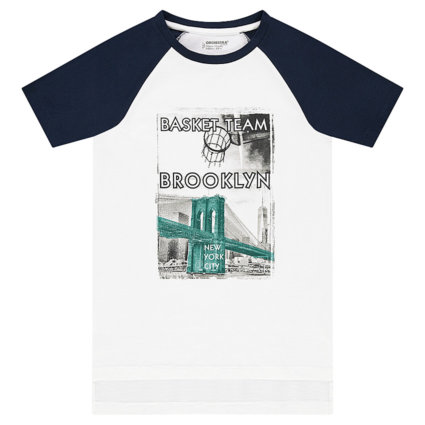 Junior - Tee-shirt manches courtes raglan avec print fantaisie 