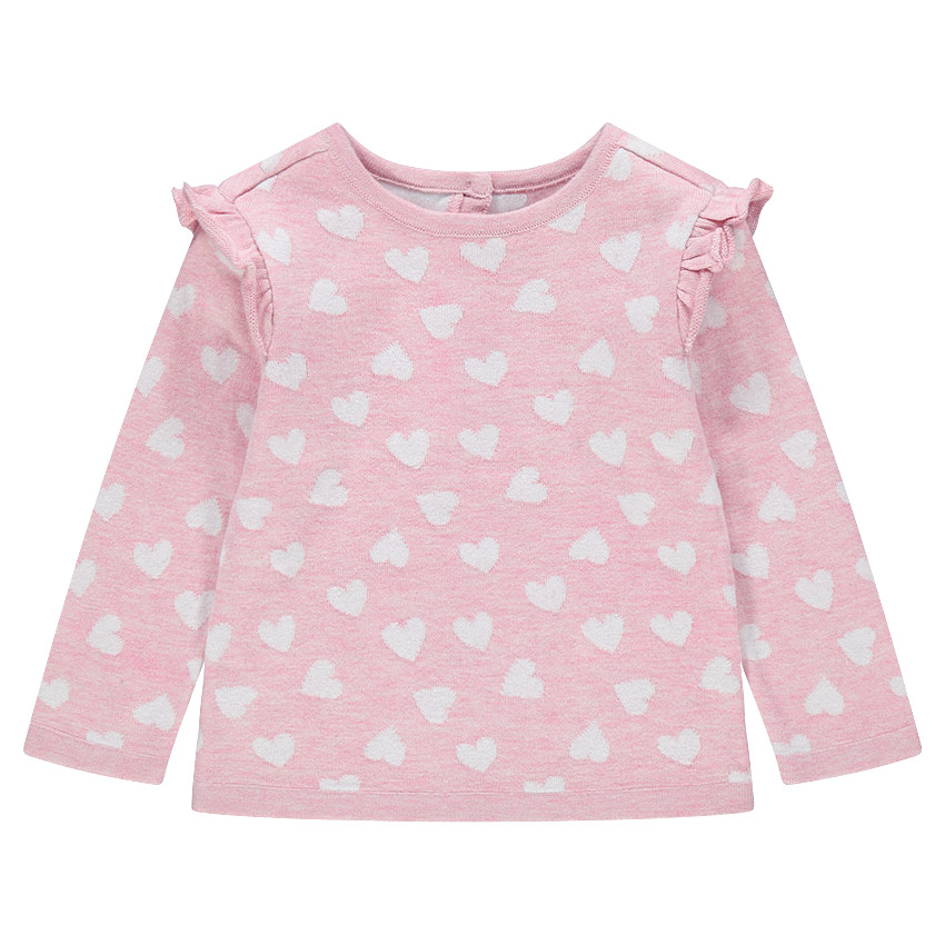 Pull en tricot avec emmanchures volantées 