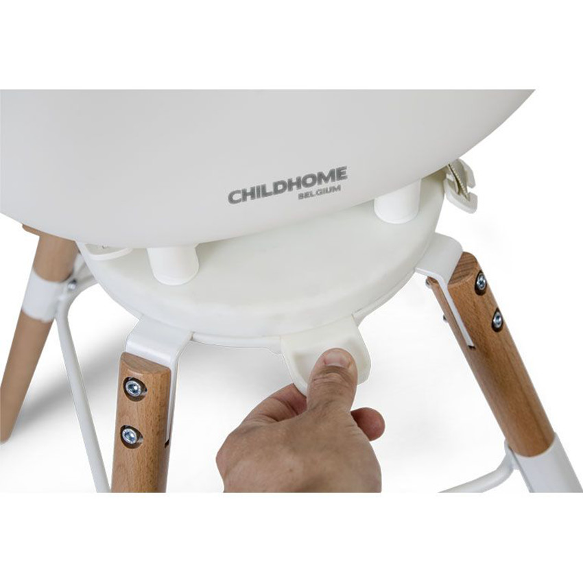 Chaise haute évolutive Evolu One.80°+ Arceau - Naturel/Blanc 