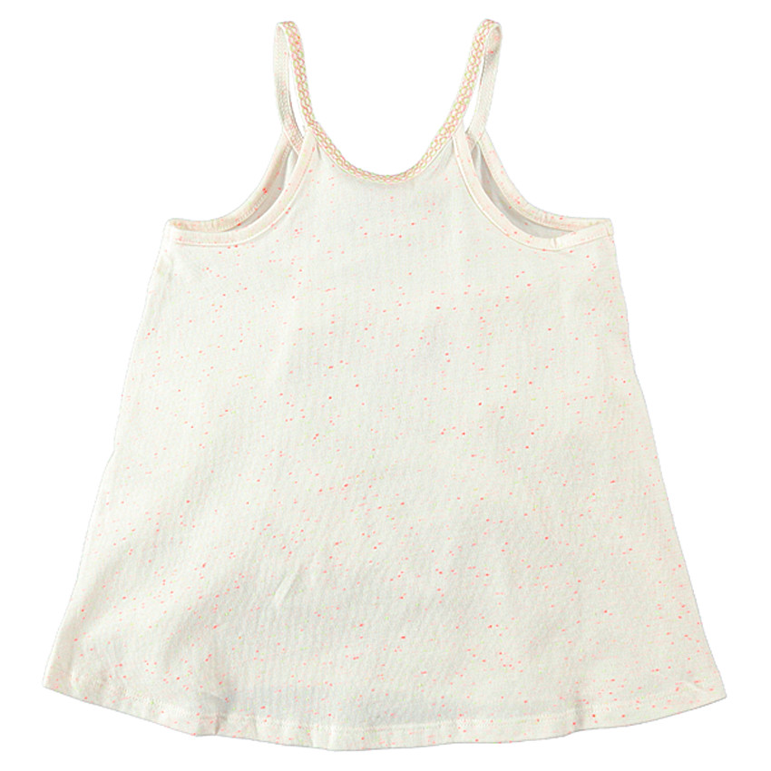 Tunique en jersey fines bretelles avec prints paillettés 