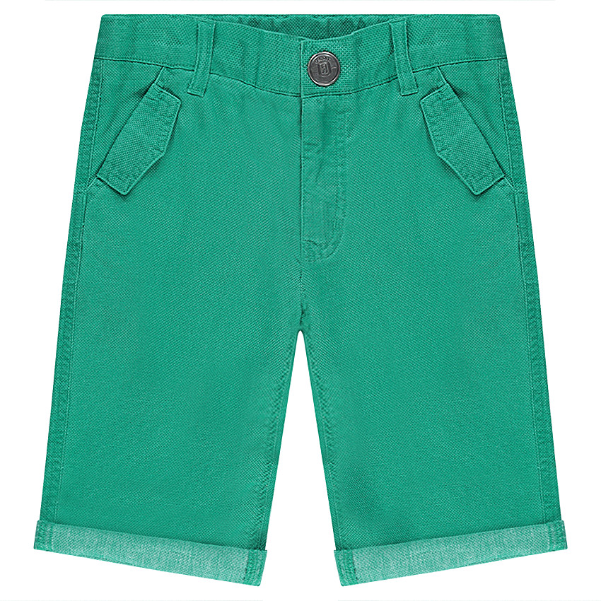 Junior - Bermuda en coton armuré avec poches 