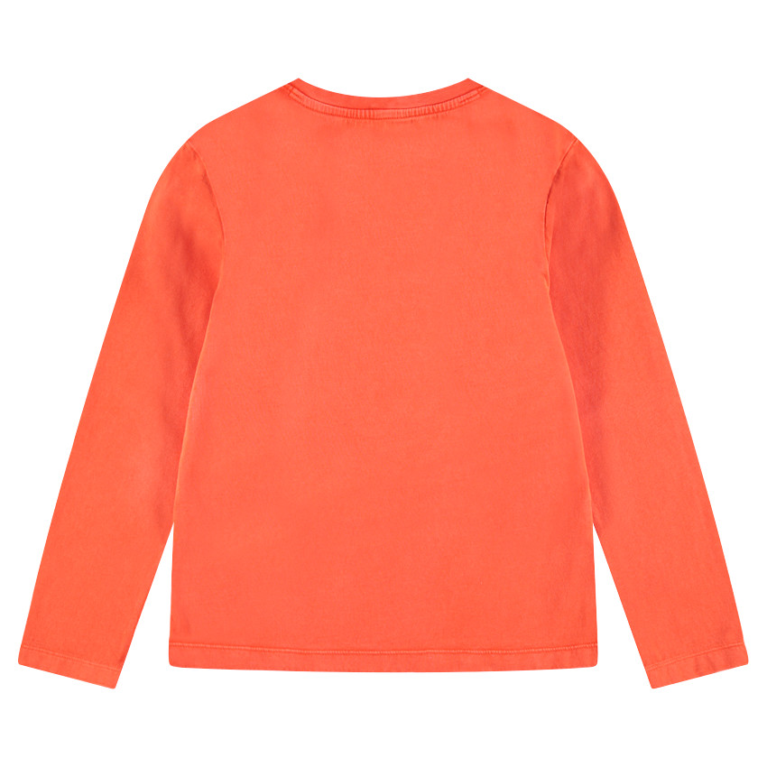 Junior - Tee-shirt manches longues en jersey avec tigre brodé sur le devant 