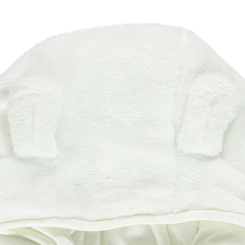 Veste en sherpa à capuche avec oreilles 3D 