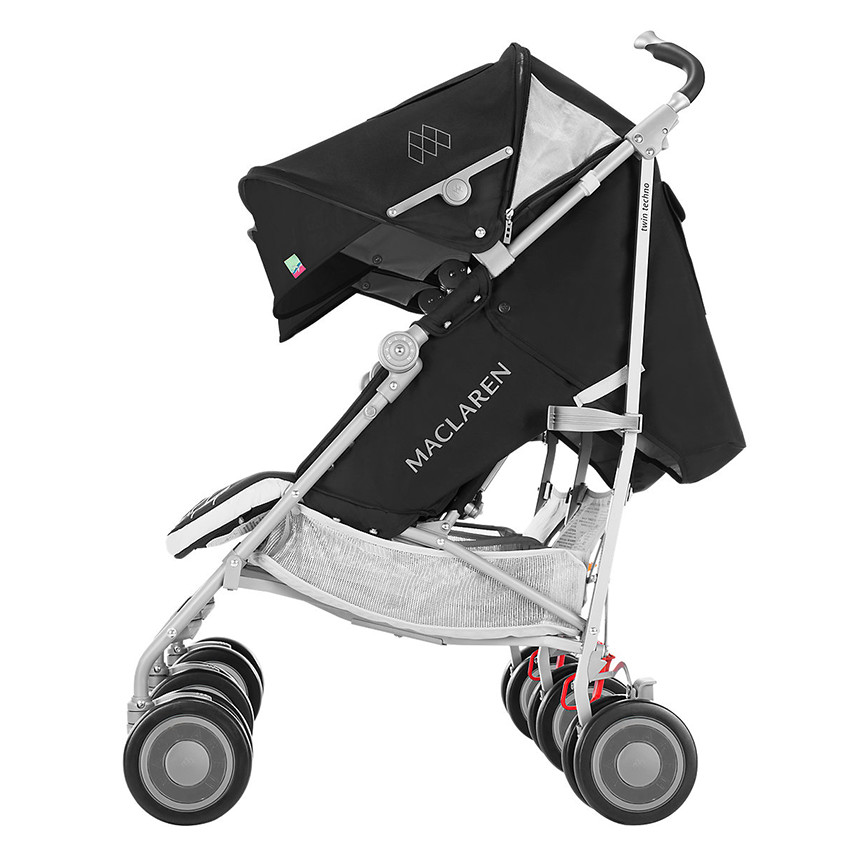 Poussette canne double Twin Techno - Black 
