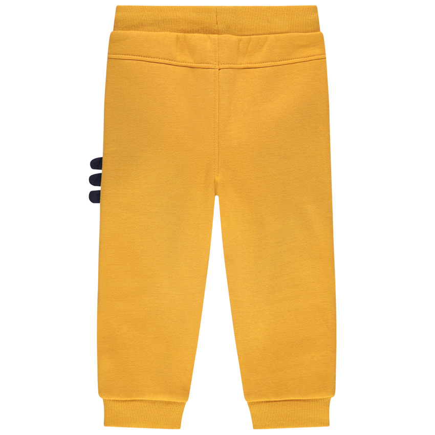 Pantalon de jogging en molleton uni jaune print dinosaure 