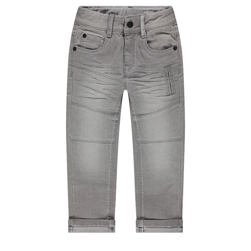 Jeans effet used et crinkle 6 poches 