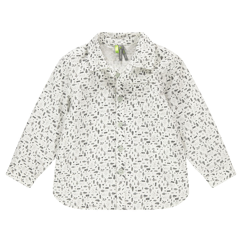 Chemise manches longues avec imprimé fantaisie all-over 