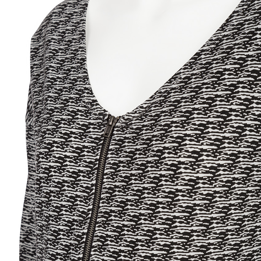 Robe de grossesse et d'allaitement imprimée avec zip 