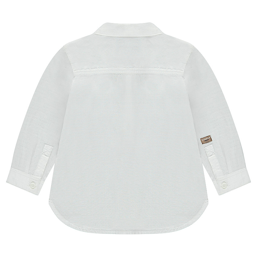 Chemise manches longues en coton fantaisie 