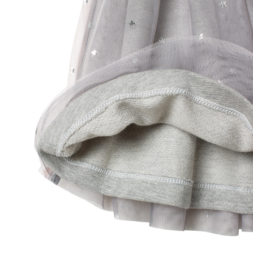Jupe courte en tulle à étoiles 