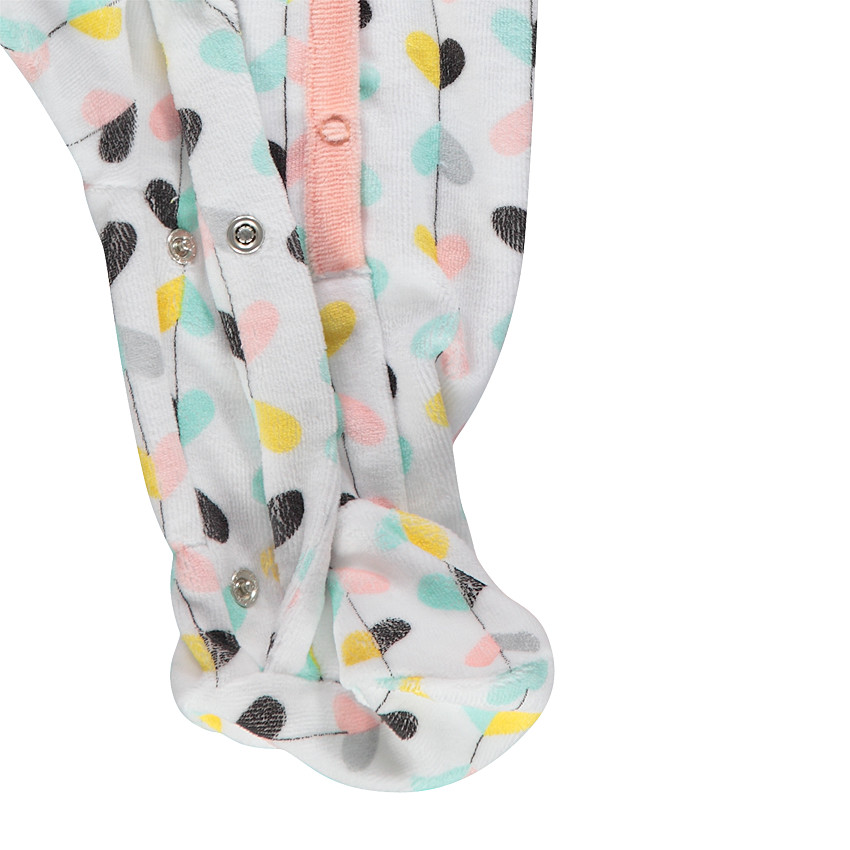 Lot de 2 dors-bien en velours imprimé / printé 